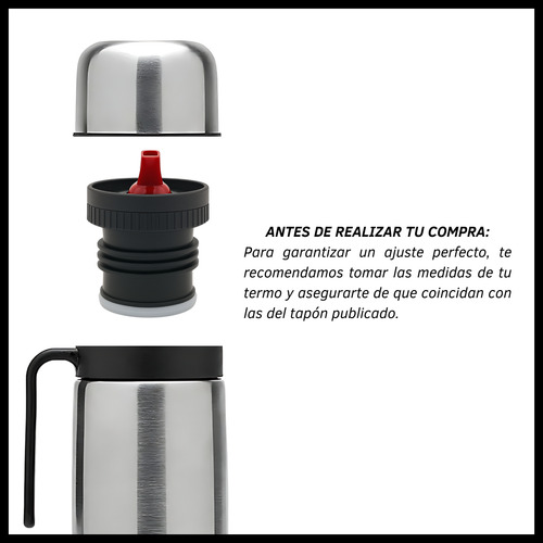 Tapon Para Termo Cebador Con Pico Vertedor Tapa Repuesto 