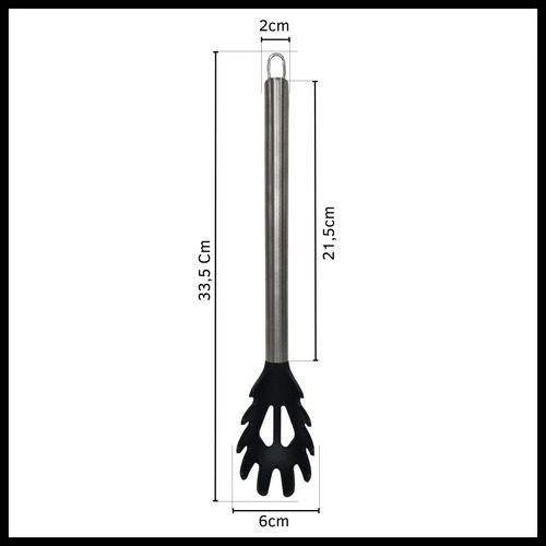 Cucharon Espaguetera Mango De Acero Ideal Fideos Espaguetis