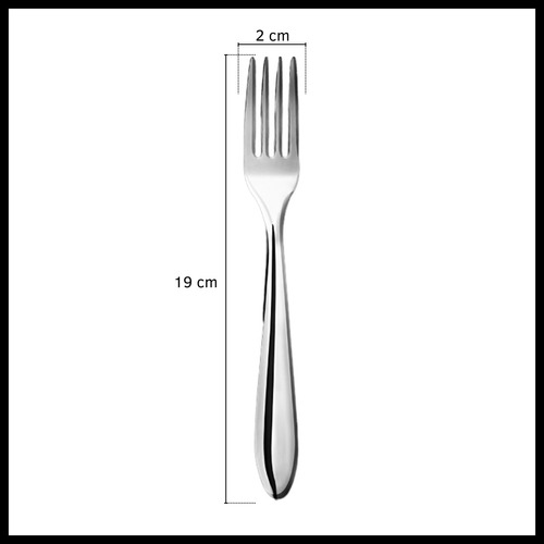 BLISTER X3 TENEDORES DE ACERO INOXIDABLE