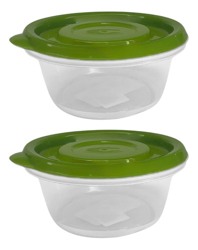 Contenedor Recipiente Hermético X2 Unidades Colombraro 190ml