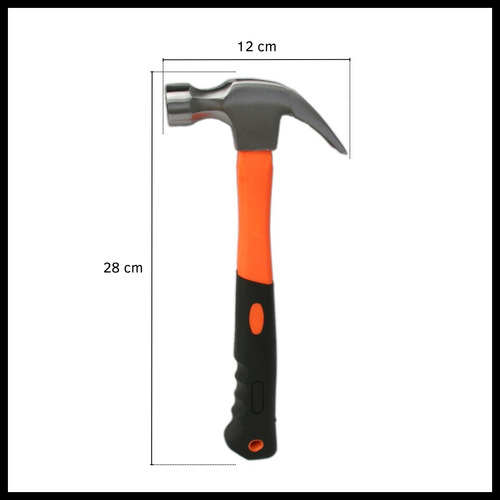 Martillo Galponero Con Cabeza Acero Mango Goma Carpintero 