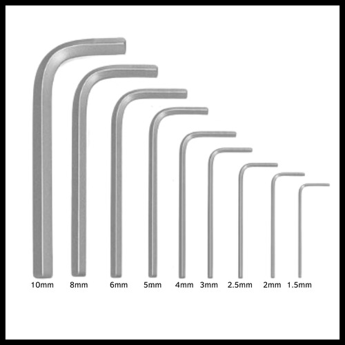 Llave Allen Grande X9 Piezas Largas C/ Soporte