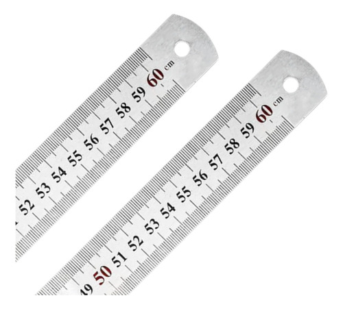 Regla Pie Metálica Acero Inoxidable 60cm 24 Pulgadas Cover