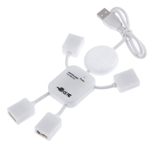 Adaptador Hub 4 Puertos Mini Usb 2.0 Multiplicador Android 