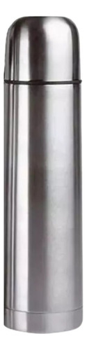 Termo 500ml Bala Acero Inoxidable Tapón Push Cover Sunlight Plateado