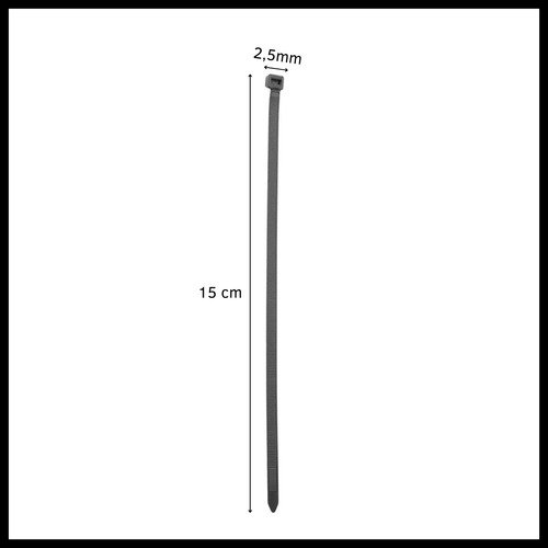 Precintos Cover 3150 Nylon 15 Cm X 2.5 Mm 100 Unid.