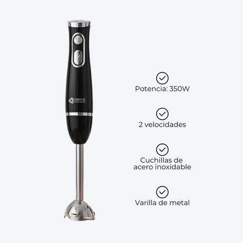 Licuadora De Mano Oryx Hb-3505 350w Acero Inoxidable