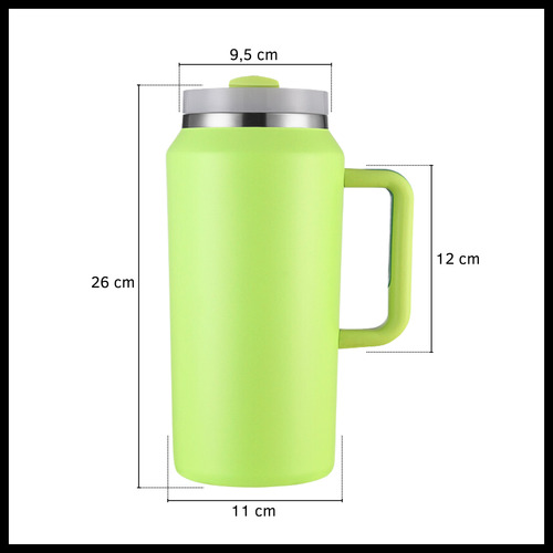 Vaso Térmico 1.9 Litros Con Manija Acero Inoxidable Sorbete