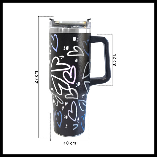 Vaso Térmico 1.2l Acero Inoxidable Con Manija Y Sorbete