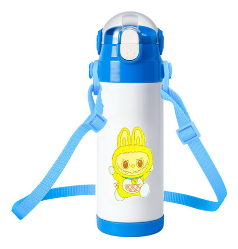 Botella Infantil Acero Inoxidable 500ml Con Correa Sorbete