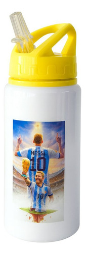 Botella De Agua Deportiva Infantil Aluminio 350ml Futbol