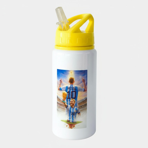 Botella De Agua Deportiva Infantil Aluminio 350ml Futbol