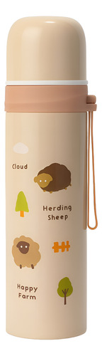 Termo Bala Acero Inoxidable 450ml Tapón Push Frío Calor