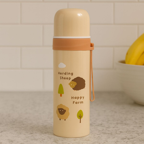 Termo Bala Acero Inoxidable 450ml Tapón Push Frío Calor