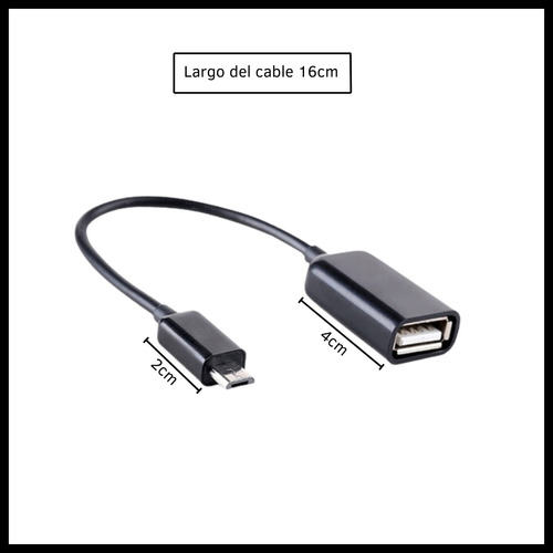 Cable Adaptador Otg Usb A Micro Usb Tablet Celulares Teclado