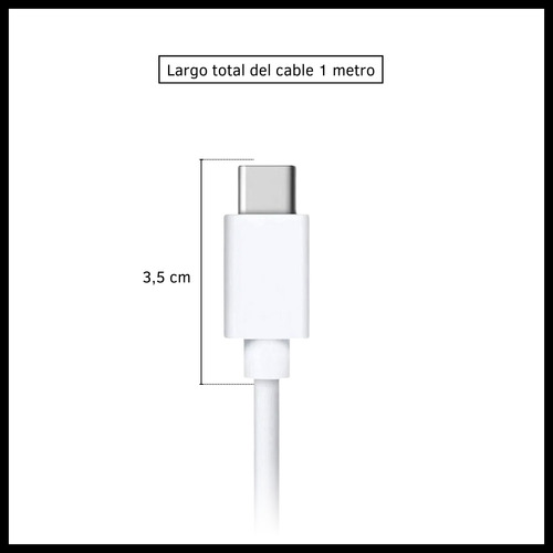 Cable Datos Tipo C A Tipo C 5.1a Carga Rápida 1 Metro