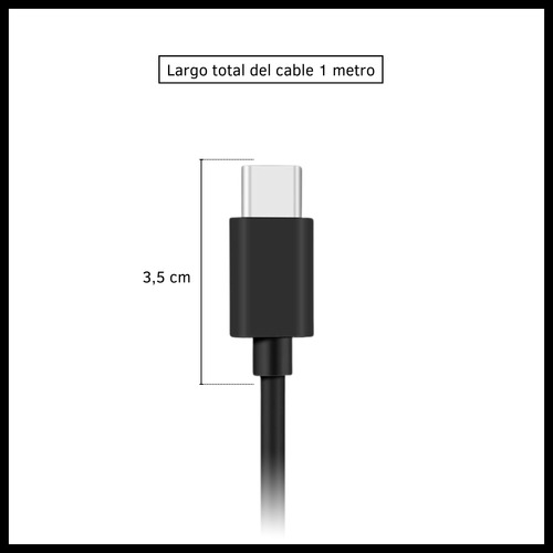 Cable Datos Tipo C A Tipo C 5.1a Carga Rápida 1 Metro