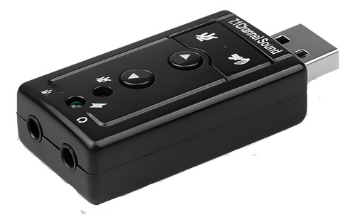 Placa De Sonido Externa Usb 7.1 Adaptador Audio Jack 3.5mm 
