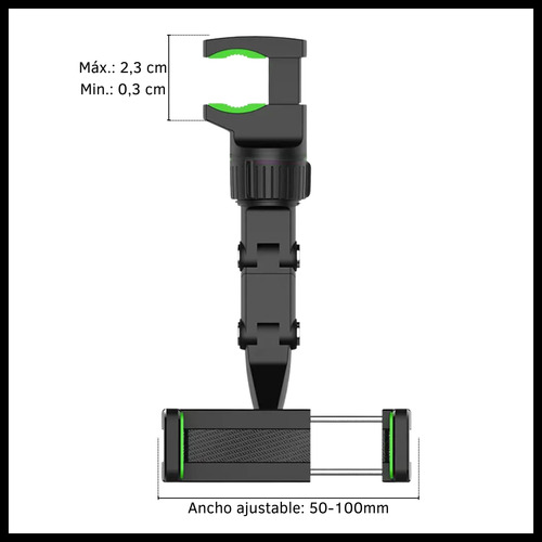 Soporte Porta Celular Universal Multiuso Holder Auto Espejo