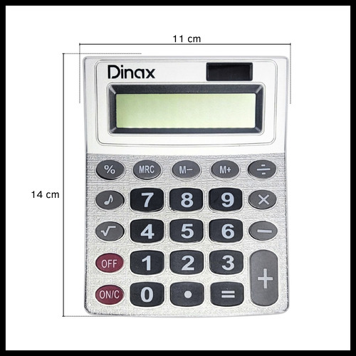 Calculadora Básica De Escritorio Display 12 Dígitos Plástico