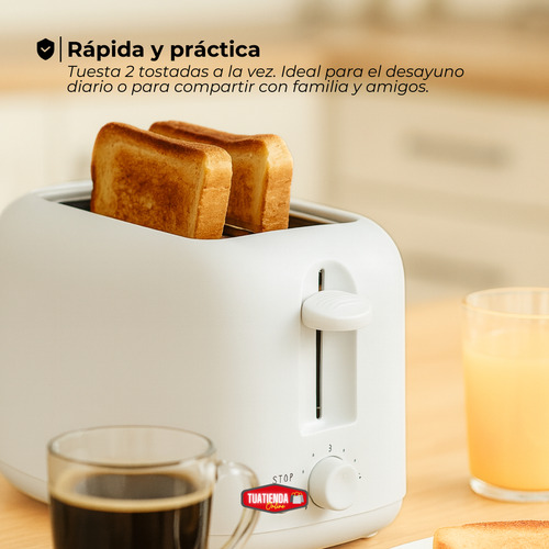 Tostadora Eléctrica Automática 7 Niveles Doble Ranura 800 W