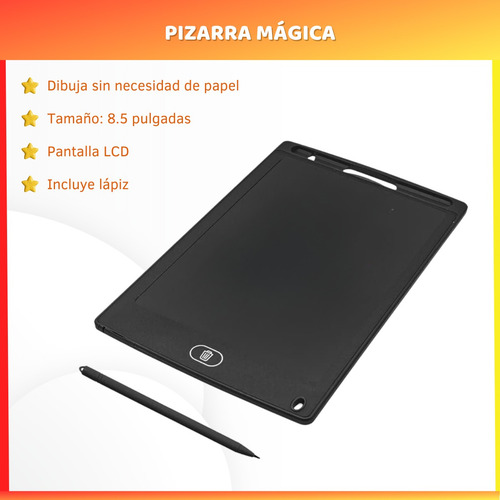 Pizarra Mágica Tableta De Escritura Dibujo Lcd 8.5 Pulgadas