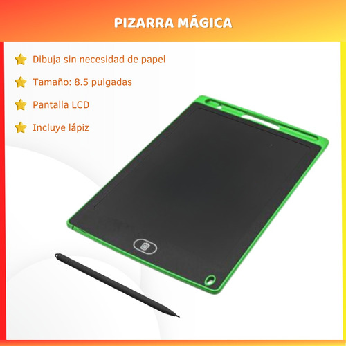 Pizarra Mágica Tableta De Escritura Dibujo Lcd 8.5 Pulgadas