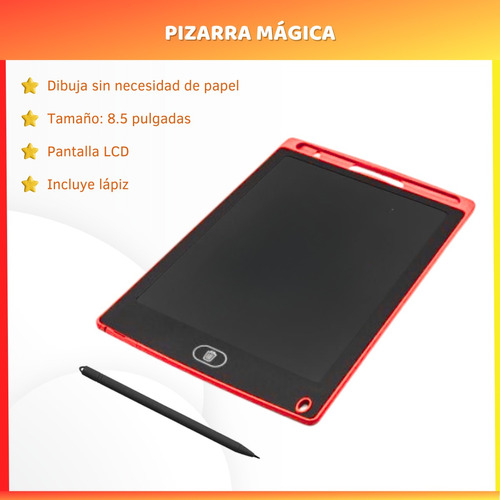 Pizarra Mágica Tableta De Escritura Dibujo Lcd 8.5 Pulgadas