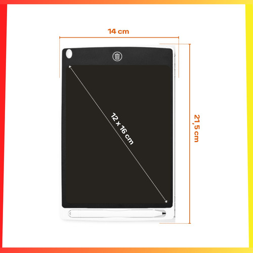 Pizarra Mágica Tableta 12 Pulgadas Lcd De Dibujo Escritura 