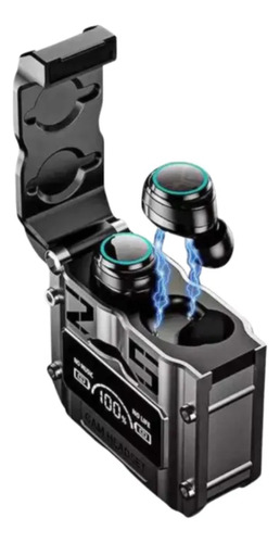 Auriculares Inalámbricos Bluetooth Dinax Auripro19 Led Negro