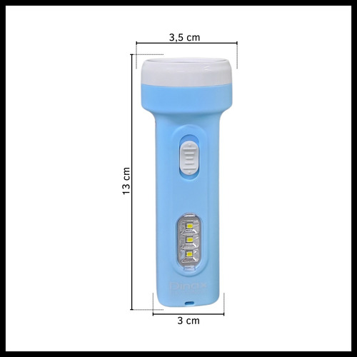 Linterna Luz Led Fría De Emergencia Con Batería Recargable 