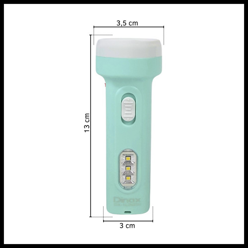 Linterna Luz Led Fría De Emergencia Con Batería Recargable 