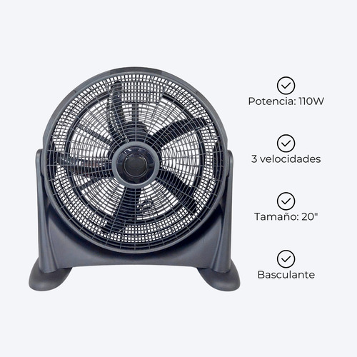 Ventilador Hytoshy Turbo 3 Velocidades 110w 220v