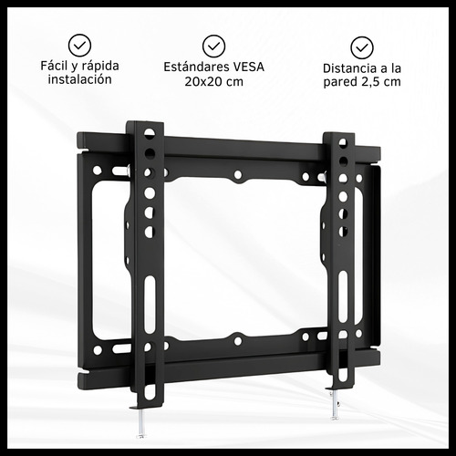 Soporte Fijo De Pared Para Televisor Monitor 14 42 Pulgadas Negro