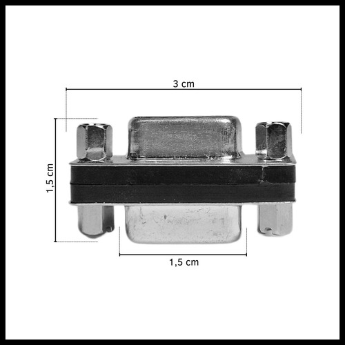 Adaptador Conector Vga Hembra A Hembra Dinax Prolongador 
