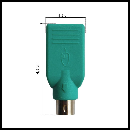 Adaptador Para Conector Cable Ps2 Macho A Usb Hembra Dinax