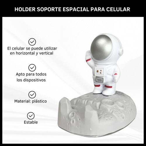 Soporte Holder Para Celular De Mesa Astronauta Space Dinax