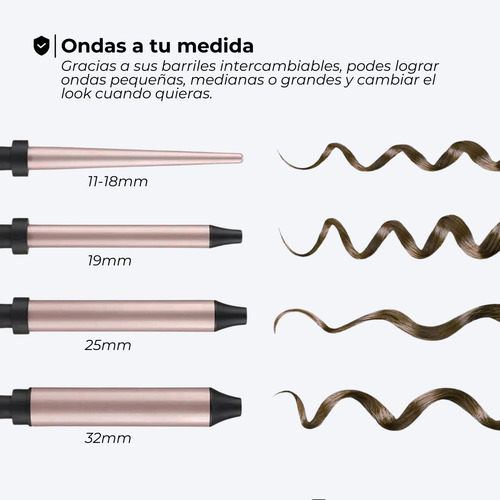 Combo Secador De Pelo Y Cepillo Eléctrico Modelador Cabello