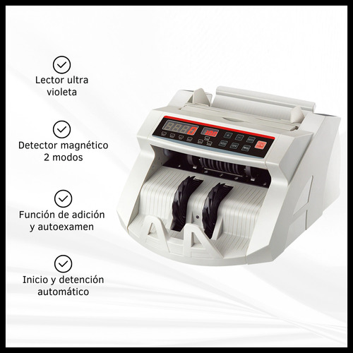 Contadora De Billetes Maquina Cuenta Dinero Detector Falsos