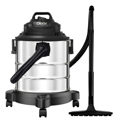 Aspiradora Sopladora 3 En 1 De Tacho Capacidad 20lts 1300w Negro/acero
