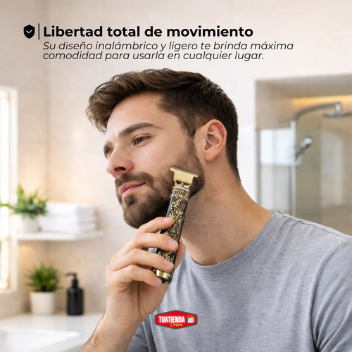 Máquina Patillera Cortadora De Pelo Vintage Inalámbrica