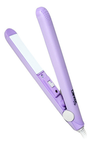 Planchita De Pelo Mini Flequillo Cabello De Viaje Portátil Color Lila