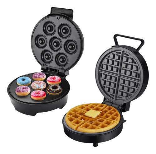 Máquina De Donas Waflera Antiadherente Combo Dulce