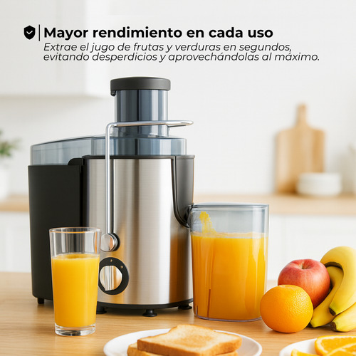 Juguera Eléctrica 1,5 Lts 2 Velocidades 400w Frutas Verduras