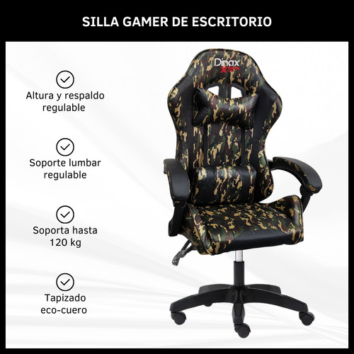 Silla Gamer Pc De Escritorio Ergonómica Reclinable Giratoria