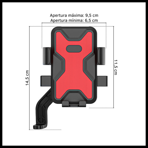 Soporte Porta Celular Con Sombrilla Para Motos Holder 360°