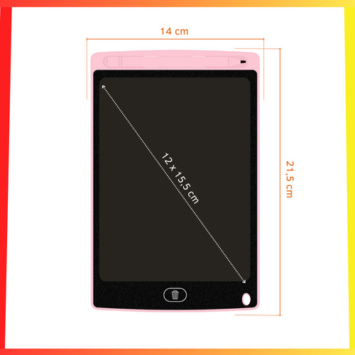 Pizarra Mágica Tableta De Escritura Dibujo Lcd 8.5 Pulgadas