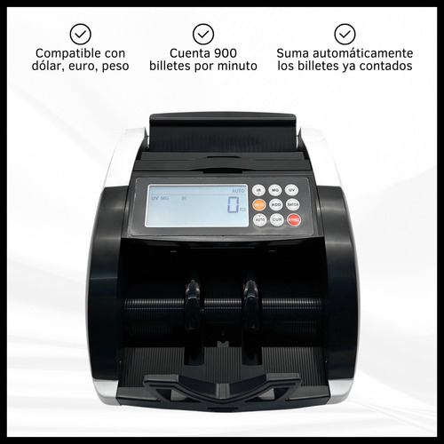 Contadora De Billetes Maquina Contar Dinero Detector Falsos