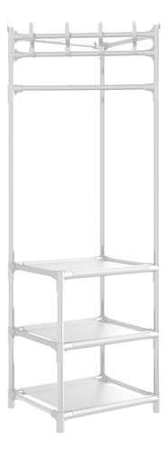 Rack Perchero Esquinero Organizador Multifuncional 3 Niveles