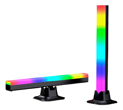 Lámpara Led Rgb Rítmicas Luces Con Control Remoto App Usb